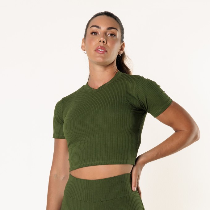Cropped Caneladinho