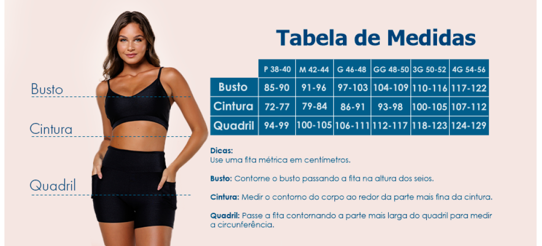 Tabela de medidas